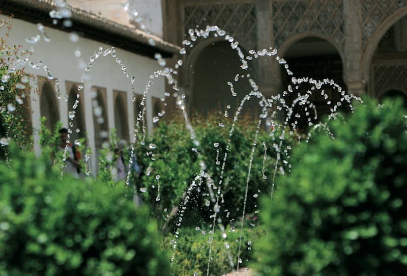 imagen de importancia del agua en la Alhambra